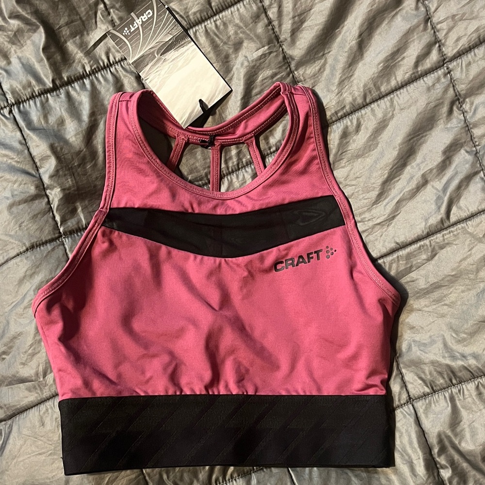 Craft Women's Charge Cropped Mesh Sports Bra